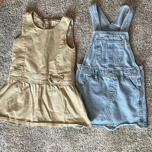 Toddlger girls Old Navy jumper dress overall skirt  size 3T